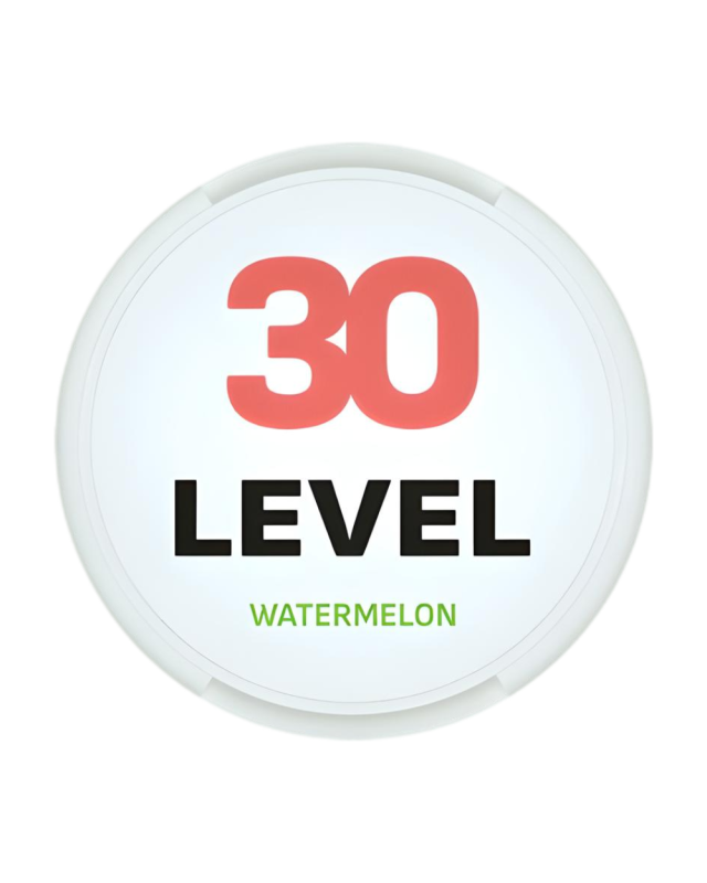 LEVEL 30 Watermelon – silné nikotínové vrecúška s osviežujúcou melónovou príchuťou, 30 mg/g, bez tabaku. b2B