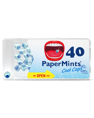 PaperMints CoolCaps 40 perál v praktickom boxe