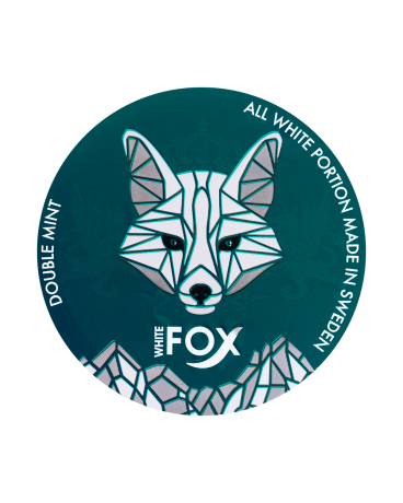 White Fox Double Mint nikotínové vrecúška s intenzívnou mätovou príchuťou a vysokým obsahom nikotínu
